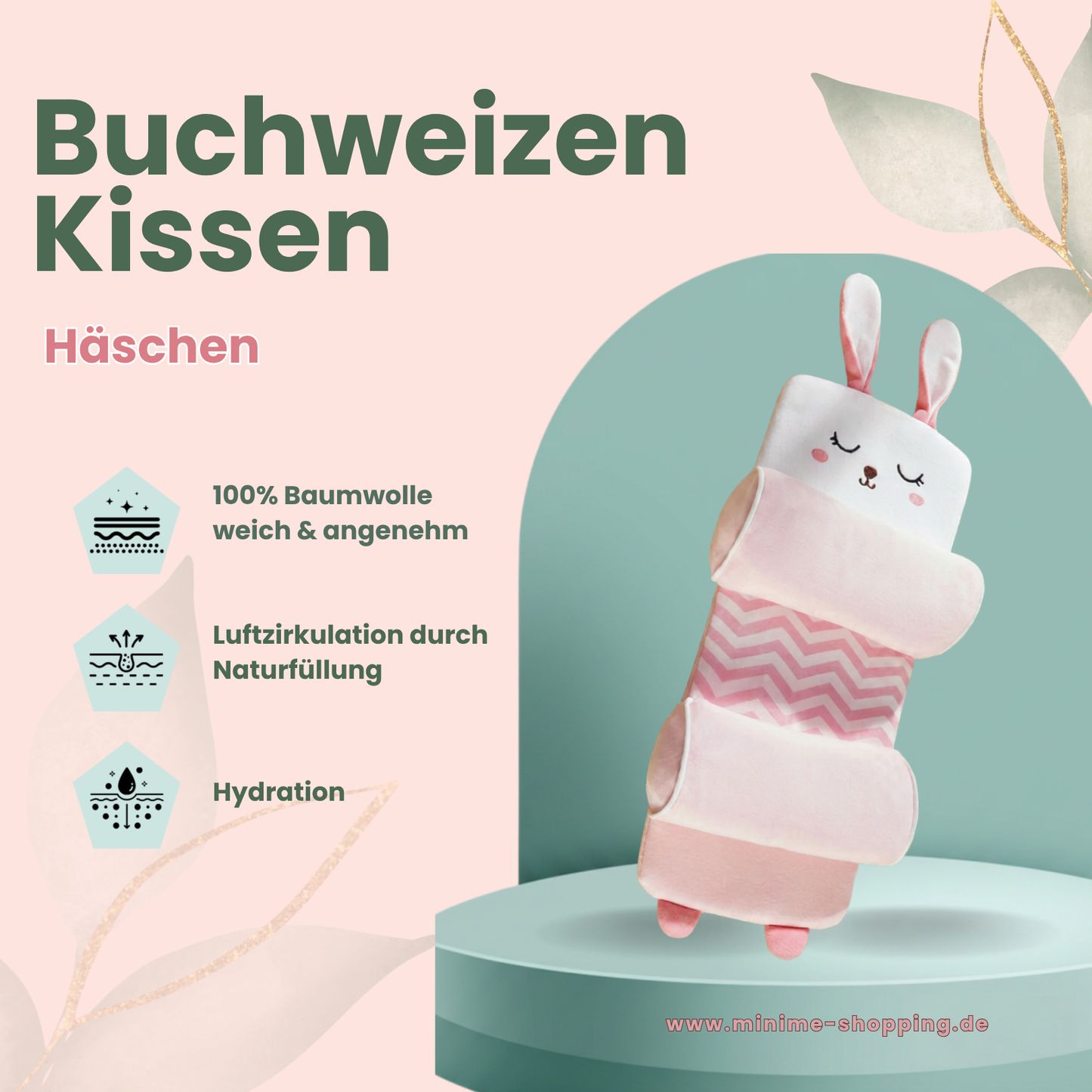 Ergonomisches Buchweizenkissen für Babys